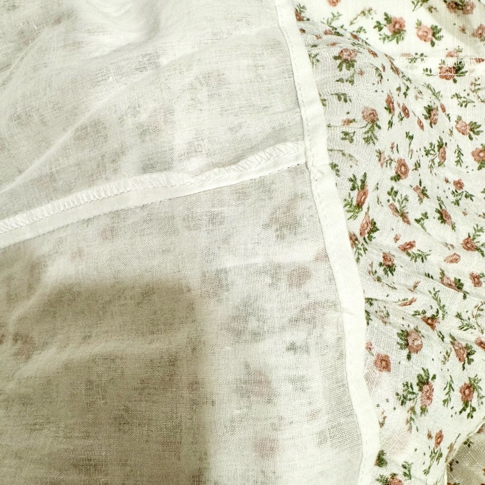 NWT 1STATE Soft Floral Dress Size 2x Off white\cream Plus Size Old Money Summer - Picture 7 of 8